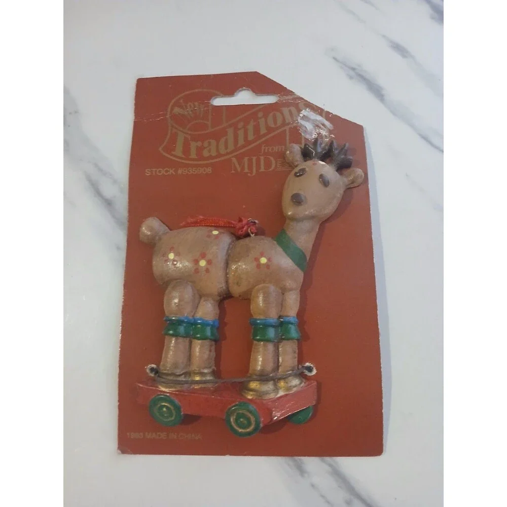 Vintage MJ Designs Christmas Ornaments